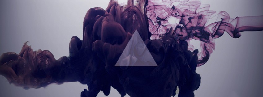 Abstract Hipster Triangle Smoke Facebook Cover Timeline Photo