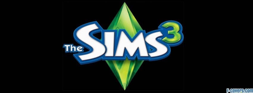The Sims 3 Ts3 Logo Black Facebook Cover Timeline Photo Banner For Fb